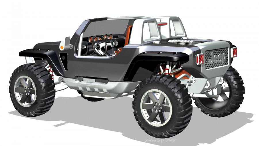  Jeep Hurricane concept 2005 года  (фото 20 из 58)